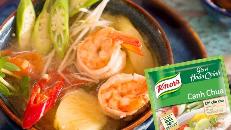 Knorr gia vị canh chua, bí quyết nấu canh chua hoàn chỉnh - Vietmart - Thực phẩm và gia vị Việt Nam tại Nhật Bản